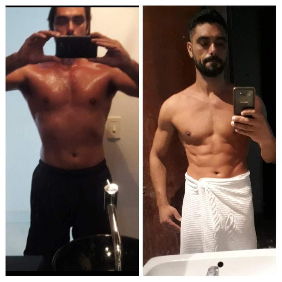 Client before and after — 10 weeks