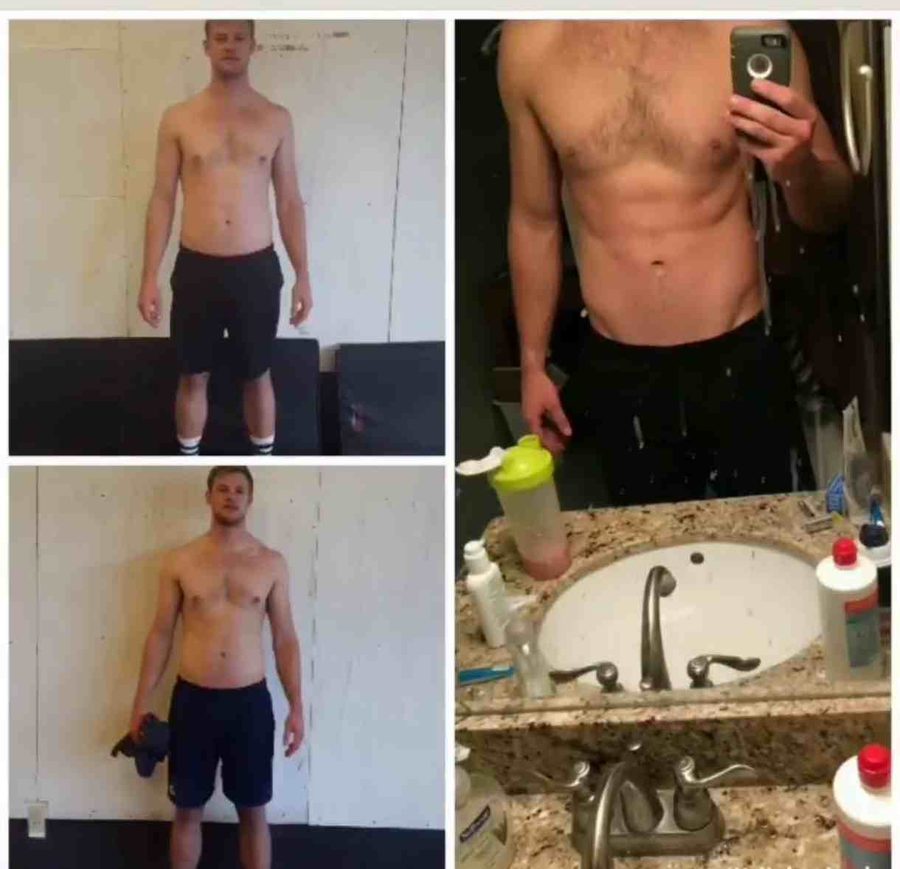 Client before and after — 5 weeks